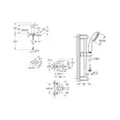 Набір змішувачів для ванни S-Size Grohe BauLoop (123214S)
