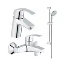 GROHE Набір змішувачів Eurosmart 3 в 1, для ванни і душа (123238S) (123238S) фото 1 Aquada.com.ua