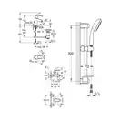 Grohe Eurosmart Комплект смесителей для ванны, хром (123238S)