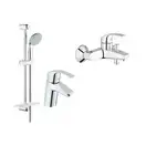 Grohe Eurosmart Комплект смесителей для ванны, хром (123238S)