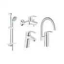 GROHE Набiр змiшувачiв EUROSMART 4 в 1, для ванни та кухні  (123248mk) (123248MK) фото 1 Aquada.com.ua