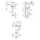 GROHE BauClassic Комплект змішувачів для душу з душовим гарнітуром (123867S) фото 2 Aquada.com.ua