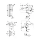 GROHE Набiр змiшувачiв Eurosmart Cosmopolitan 4 в 1, для ванни та кухні (126115MK)