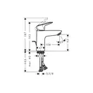 Набор смесителей для ванны 3-в-1 Hansgrohe Logis 100/Crometta (цвет - хром/белый) (10002019) фото 5 Aquada.com.ua