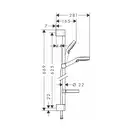 Набор смесителей для ванны 3-в-1 Hansgrohe Novus 70 (цвет - хром) (20180002) фото 4 Aquada.com.ua