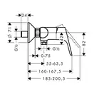 Набор смесителей для душа 3-в-1 Hansgrohe Focus (цвет - хром) (31796111) фото 3 Aquada.com.ua