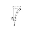 Набор смесителей для ванны 3-в-1 Hansgrohe Novus 70 (цвет - хром) (710242663) фото 4 Aquada.com.ua
