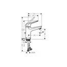 Набор смесителей для ванны 3-в-1 Hansgrohe Novus 70 (цвет - хром) (710362773) фото 3 Aquada.com.ua
