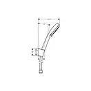 Набор смесителей для ванны 3-в-1 Hansgrohe Logis 100/Croma-100 Vario (цвет - хром) (711714310) фото 4 Aquada.com.ua