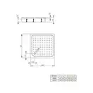 Душевой поддон Radaway Rodos C 900x900 мм (4K99155-04) фото 3 Aquada.com.ua