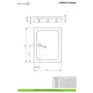 Radaway Laros D Піддон душовий 120х80 см, білий (SLD81217-01)