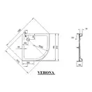 Душевой поддон акриловый Ravak Verona 90 х 90 х h16 см (XАU0000035)