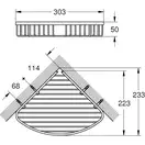 Полиця у ванну кутова Grohe Bau Cosmopolitan Neutral (40663001)