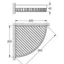 Полиця у ванну кутова Grohe Selection Cube (40809000)