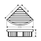 Кошик кутова, Hansgrohe Logis Universal, хром (41710000)