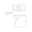 ARTCERAM Раковина подвесная ArtCeram BLOCK 90х41 см BKL002 фото 3 Aquada.com.ua