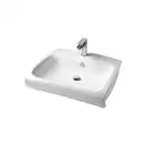 ARTCERAM Раковина Art Ceram Hi-line 60x51.5 накладная/подвесная (HIL002 01; 00) фото 1 Aquada.com.ua