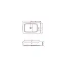 ARTCERAM Раковина Art Ceram Hi-line накладная 70 х 41 х 13 см (HIL003 01; 00) фото 4 Aquada.com.ua
