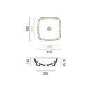Раковина полувстраиваемая Catalano Green Lux / Colori 40 х 40 см, коричневый матовый (140AGRLXMS) фото 2 Aquada.com.ua