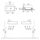 Маленькая (мини) раковина Catalano New Zero 50 x 25 см (15025VE00) фото 3 Aquada.com.ua