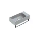 Маленькая (мини) раковина Catalano New Zero 50 х 25 см, satin cement/серый матовый (15025VECS) фото 1 Aquada.com.ua