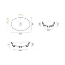 Раковина накладная на столешницу Catalano Gold & Silver 60 х 42 см (160VLNBA) фото 2 Aquada.com.ua