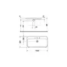Раковина Duravit Pura Vida 100х52,5 см (с 3 отв. под смеситель) (0371100030) фото 3 Aquada.com.ua