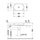 Раковина накладная на столешницу Duravit Luv 60 х 40 см (0379600000) фото 4 Aquada.com.ua