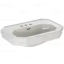 Подвесной умывальник Duravit 1930, 3 отверстие под смеситель (0438700030) фото 1 Aquada.com.ua