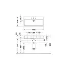 Раковина накладная на столешницу Duravit Vero 100 х 47 см, черный (0454100800) фото 4 Aquada.com.ua