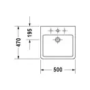 Раковина Duravit Vero 50х47 см (0454500027) фото 4 Aquada.com.ua