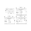 Раковина накладная на столешницу Duravit 2nd floor 80х50 см (0491800030) фото 3 Aquada.com.ua