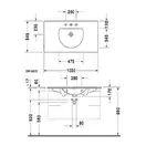 Раковина накладная на столешницу Duravit Darling New 103х54,5 см (0499100000) фото 3 Aquada.com.ua