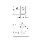 Раковина Duravit Vero 45х25 см (0702250000) фото 5 Aquada.com.ua