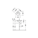 Раковина угловая Duravit Starck 3 43х38 см (0752440000) фото 3 Aquada.com.ua