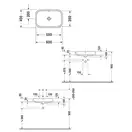Раковина накладная на столешницу Duravit Happy D.2 60х40 см (2314600000) фото 3 Aquada.com.ua