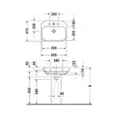 Раковина Duravit Happy D. 2 60х47,5 см (с 3 отв. под смеситель) (2316600030) фото 2 Aquada.com.ua