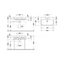 Раковина Duravit Happy D.2 80х50,5 см (2318800000) фото 3 Aquada.com.ua