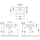 Раковина подвесная Duravit DuraStyle 55 х 44 см (2319550000) фото 5 Aquada.com.ua