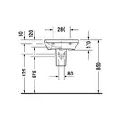 Раковина Duravit DuraStyle 55х44 см (2319550030) фото 3 Aquada.com.ua