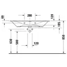Раковина мебельная Duravit Viu 103 х 49 см (2344100000) фото 4 Aquada.com.ua