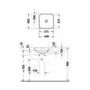 Раковина накладная на столешницу Duravit Happy D.2 Plus 40 х 40 см, антрацит (2359401300) фото 4 Aquada.com.ua
