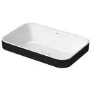Раковина накладная на столешницу Duravit Happy D.2 Plus 40 х 40 см, белый/антрацит (2359606100) фото 1 Aquada.com.ua
