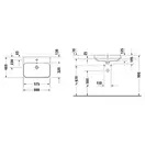 Раковина накладная на столешницу Duravit Happy D.2 Plus 60 х 46 см, белый глянцевый (2360600060) фото 2 Aquada.com.ua
