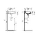 Раковина угловая Flaminia Twin 28,5 х 28,5 х h9,5 см (5060) фото 3 Aquada.com.ua