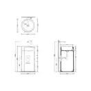 Раковина напольная Flaminia Monoroll Bianco/Nero Ø44 х h85 см (MR44P/BIANCO/NERO) фото 2 Aquada.com.ua