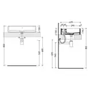 Раковина накладная на столешницу Flaminia Miniwash 60 x 42 x h13 см (MW60PR) фото 3 Aquada.com.ua