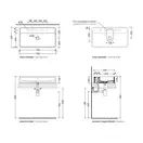 Раковина накладная на столешницу Flaminia Miniwash 75 x 42 х h13 см (MW75PR) фото 3 Aquada.com.ua