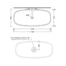 Раковина накладная на столешницу Flaminia Step 110 х 50 х h17,5 см (SE412) фото 2 Aquada.com.ua