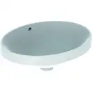 GEBERIT VARIFORM умывальник встраиваемый, овальной формы, 50*40см, с переливом, глазурованный снизу (500.709.01.2) фото 1 Aquada.com.ua